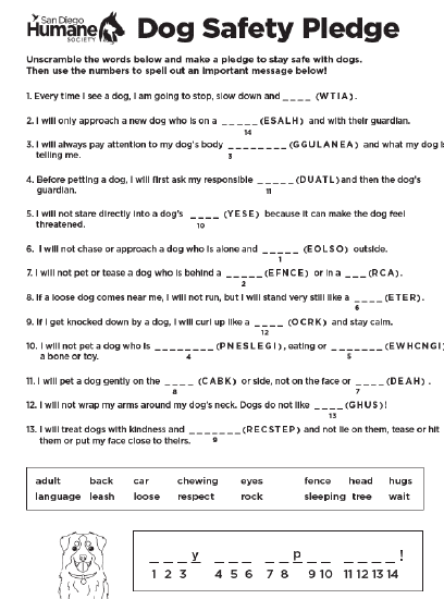 Dog Safety Pledge Advanced