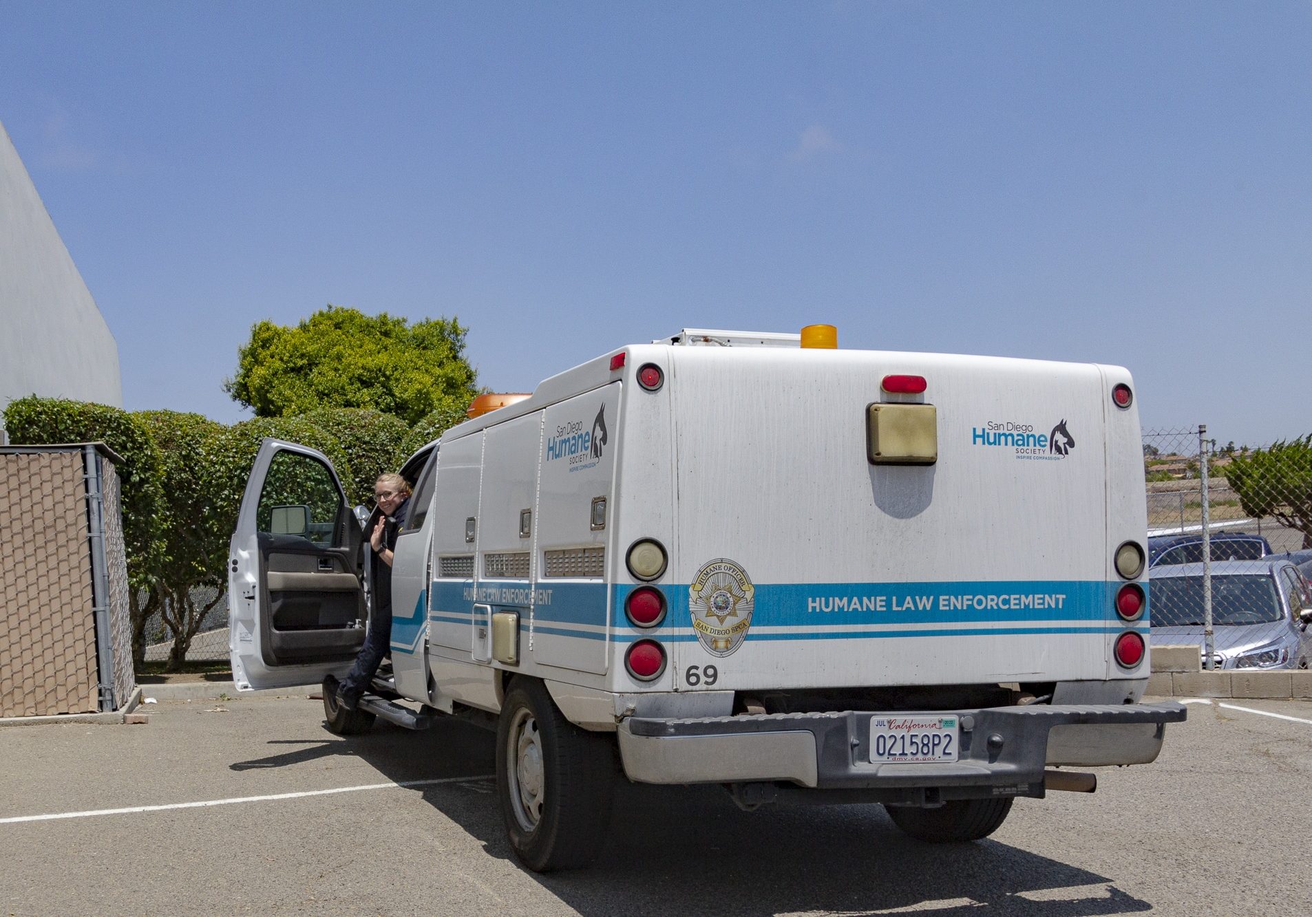 San Diego Humane Society Humane Law Enforcement vehicle