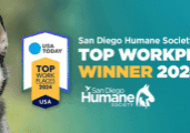 San Diego Humane Society Wins The 2024 Top Workplaces USA Award!